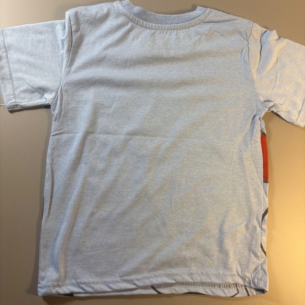 Kids DC League of Super Pets T Shirt Light Blue Size 7 Krypto Ace Mutt - Picture 9 of 9